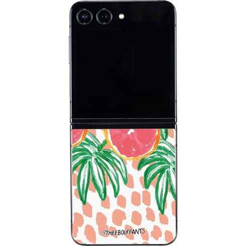 Bouffants and Broken Hearts Graphic Grapefruit Galaxy Z Flip5 5G Skin