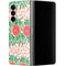 Bouffants and Broken Hearts Graphic Grapefruit Galaxy Z Fold4 5G Skin