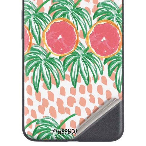 Bouffants and Broken Hearts Graphic Grapefruit Google Pixel 4a 5G Skin