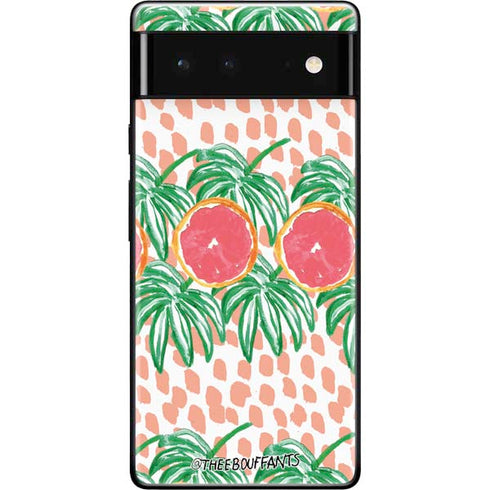 Bouffants and Broken Hearts Graphic Grapefruit Google Pixel 6 Skin