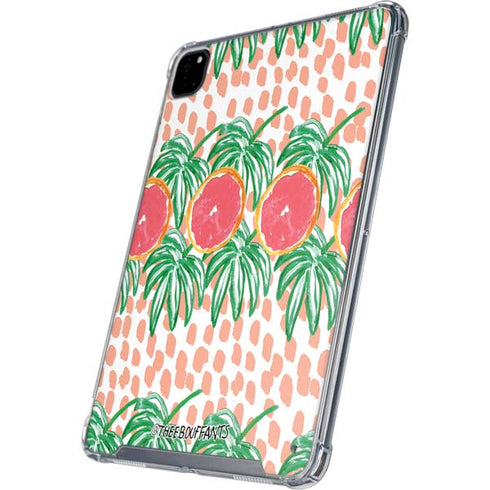 Bouffants and Broken Hearts Graphic Grapefruit iPad Pro 12.9in (2020) Clear Case