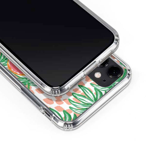 Bouffants and Broken Hearts Graphic Grapefruit iPhone 11 Clear Case