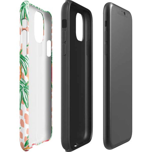 Bouffants and Broken Hearts Graphic Grapefruit iPhone 11 Impact Case