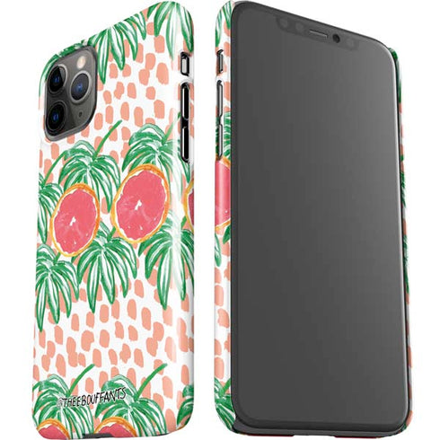Bouffants and Broken Hearts Graphic Grapefruit iPhone 11 Pro Lite Case