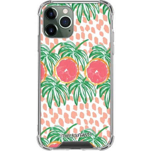 Bouffants and Broken Hearts Graphic Grapefruit iPhone 11 Pro Max Clear Case