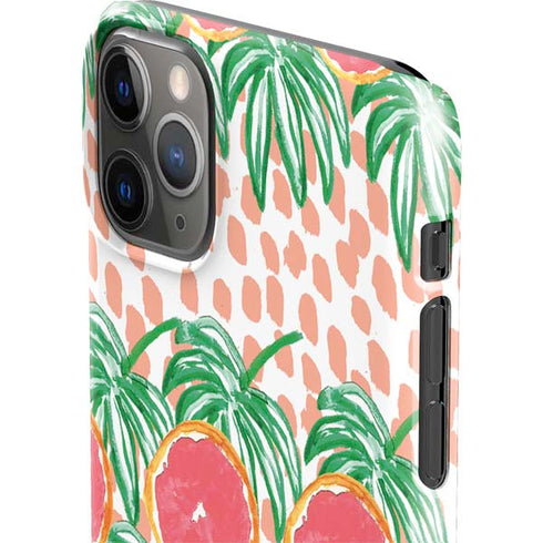 Bouffants and Broken Hearts Graphic Grapefruit iPhone 11 Pro Max Lite Case