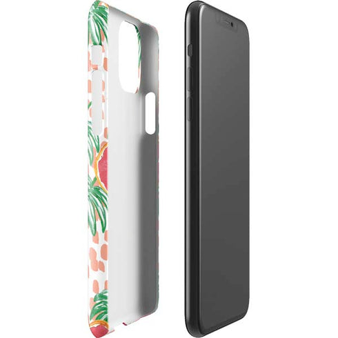 Bouffants and Broken Hearts Graphic Grapefruit iPhone 11 Pro Max Lite Case