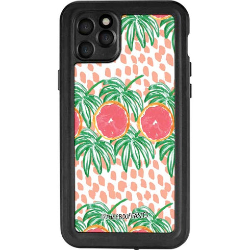 Bouffants and Broken Hearts Graphic Grapefruit iPhone 11 Pro Max Waterproof Case