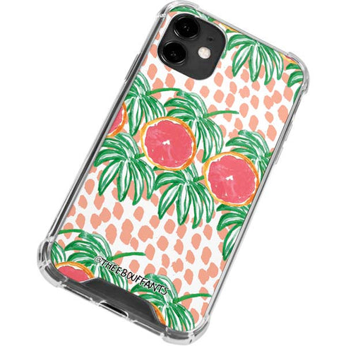 Bouffants and Broken Hearts Graphic Grapefruit iPhone 12 Clear Case