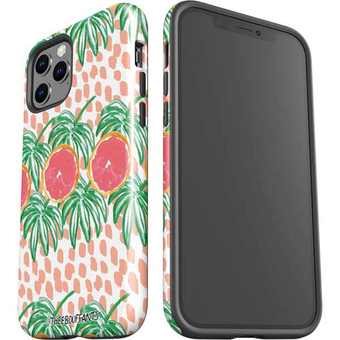 Bouffants and Broken Hearts Graphic Grapefruit iPhone 12 Pro Impact Case