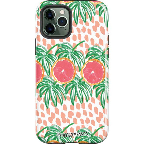 Bouffants and Broken Hearts Graphic Grapefruit iPhone 12 Pro Max Impact Case