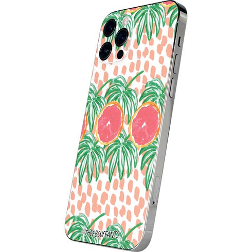 Bouffants and Broken Hearts Graphic Grapefruit iPhone 12 Pro Skin
