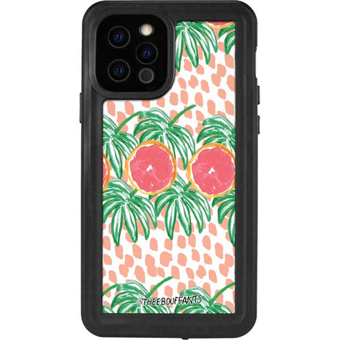 Bouffants and Broken Hearts Graphic Grapefruit iPhone 12 Pro Waterproof Case