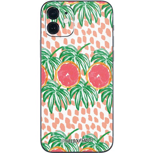 Bouffants and Broken Hearts Graphic Grapefruit iPhone 12 Skin