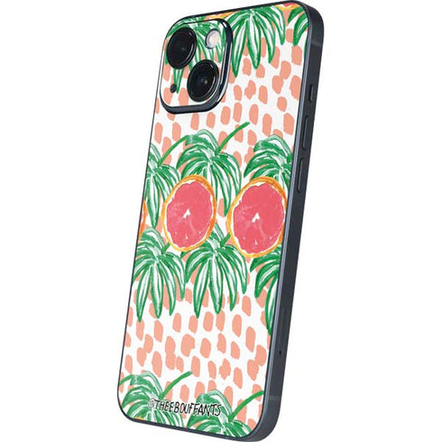 Bouffants and Broken Hearts Graphic Grapefruit iPhone 13 Mini Skin