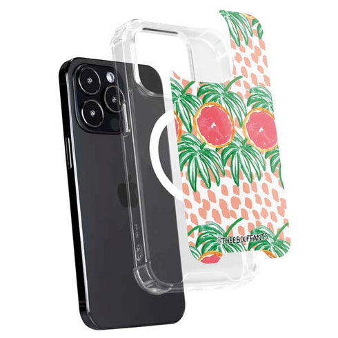 Bouffants and Broken Hearts Graphic Grapefruit iPhone 13 Pro MagSafe Case