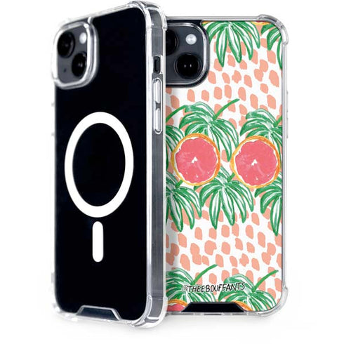 Bouffants and Broken Hearts Graphic Grapefruit iPhone 15 Plus MagSafe Case