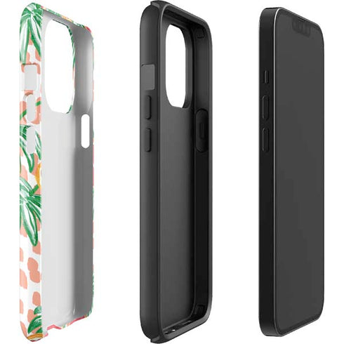 Bouffants and Broken Hearts Graphic Grapefruit iPhone 14 Pro Impact Case