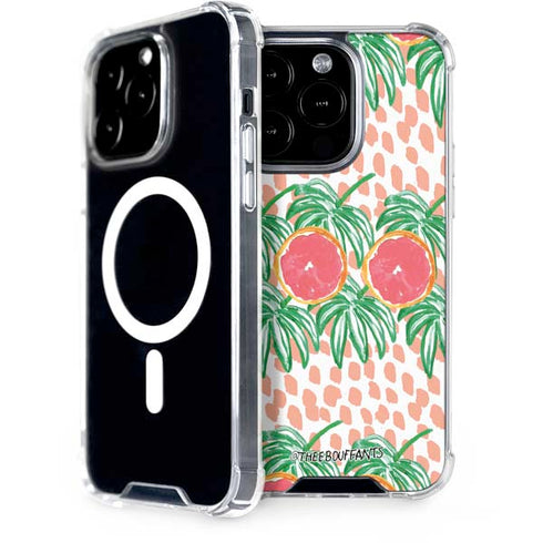 Bouffants and Broken Hearts Graphic Grapefruit iPhone 15 Pro MagSafe Case