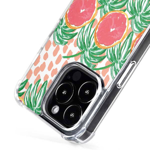 Bouffants and Broken Hearts Graphic Grapefruit iPhone 15 Pro MagSafe Case