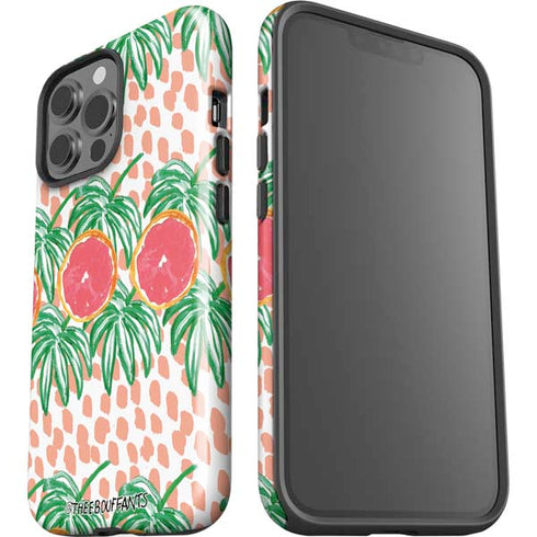 Bouffants and Broken Hearts Graphic Grapefruit iPhone 15 Pro Max Impact Case