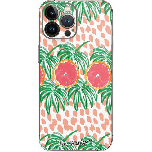 Bouffants and Broken Hearts Graphic Grapefruit iPhone 14 Pro Max Skin