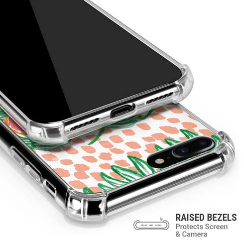Bouffants and Broken Hearts Graphic Grapefruit iPhone 7/8 Plus Clear Case