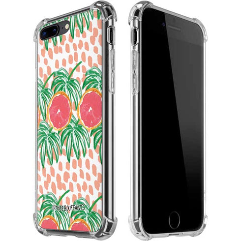Bouffants and Broken Hearts Graphic Grapefruit iPhone 7/8 Plus Clear Case