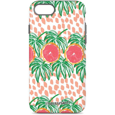 Bouffants and Broken Hearts Graphic Grapefruit iPhone 8 Pro Case