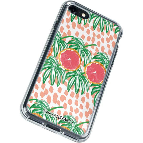 Bouffants and Broken Hearts Graphic Grapefruit iPhone SE (2nd & 3rd Gen) Clear Case
