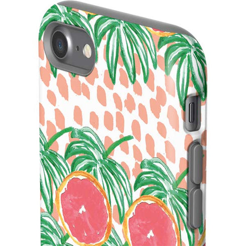 Bouffants and Broken Hearts Graphic Grapefruit iPhone SE (2nd & 3rd Gen) Pro Case