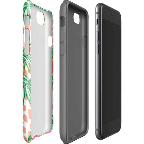 Bouffants and Broken Hearts Graphic Grapefruit iPhone SE (2nd & 3rd Gen) Pro Case