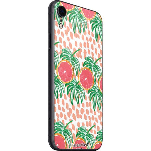 Bouffants and Broken Hearts Graphic Grapefruit iPhone SE (2nd & 3rd Gen) Skin
