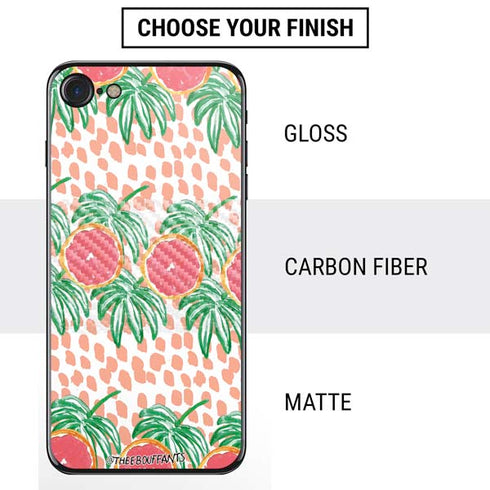 Bouffants and Broken Hearts Graphic Grapefruit iPhone SE (2nd & 3rd Gen) Skin