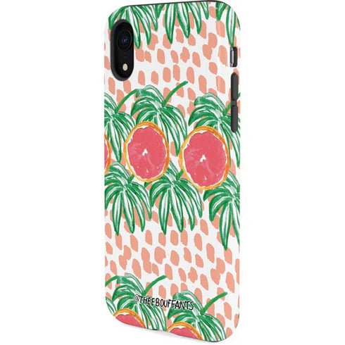 Bouffants and Broken Hearts Graphic Grapefruit iPhone XR Pro Case