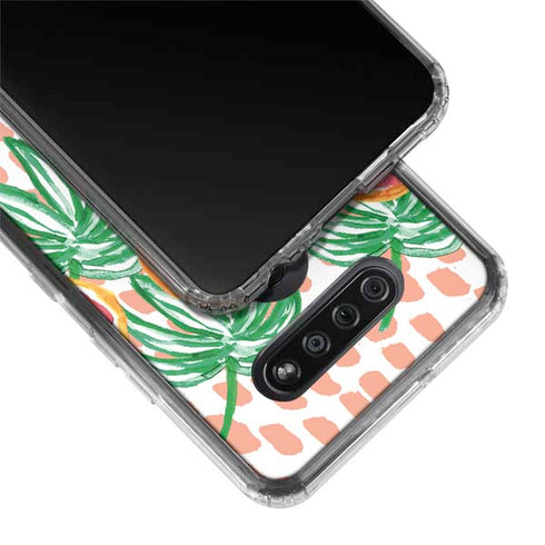 Bouffants and Broken Hearts Graphic Grapefruit LG K51/Q51 Clear Case
