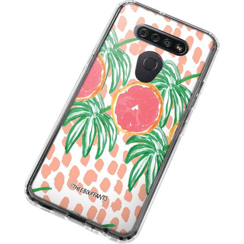 Bouffants and Broken Hearts Graphic Grapefruit LG K51/Q51 Clear Case