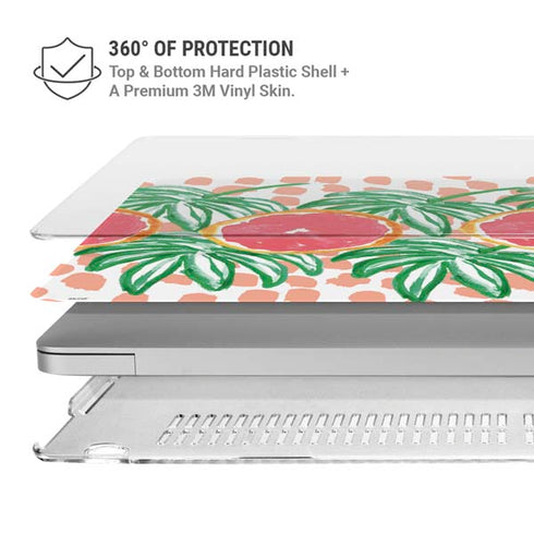 Bouffants and Broken Hearts Graphic Grapefruit MacBook Air 13in M1 (2021) Case plus Skin