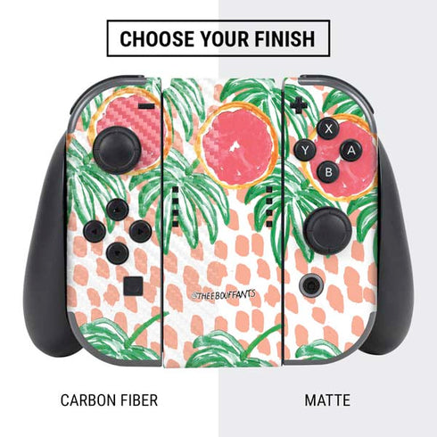 Bouffants and Broken Hearts Graphic Grapefruit Nintendo Switch Bundle Skin