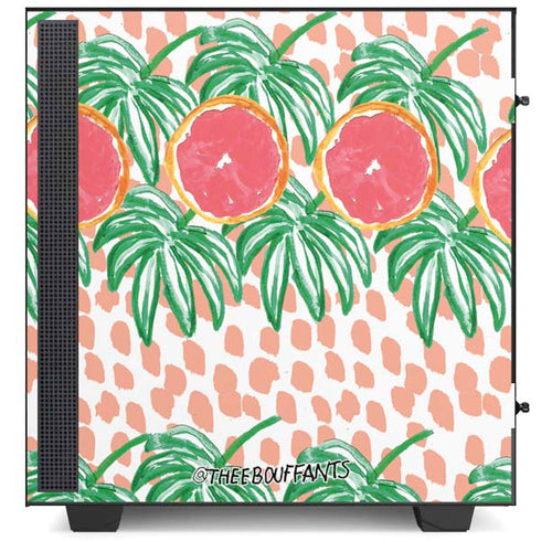Bouffants and Broken Hearts Graphic Grapefruit NZXT H510 Compact ATX Mid-Tower Case Skin