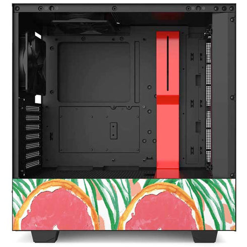 Bouffants and Broken Hearts Graphic Grapefruit NZXT H510 Compact ATX Mid-Tower Case Skin