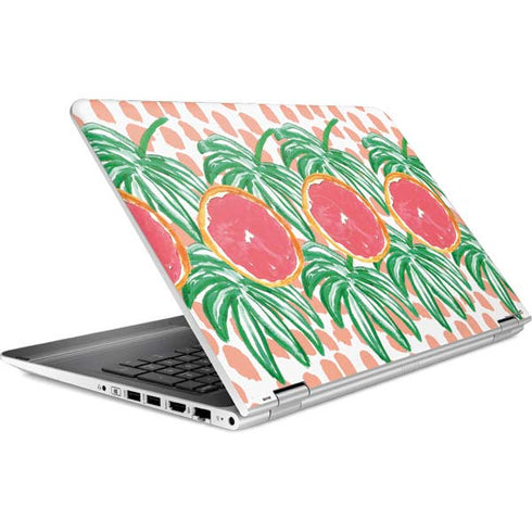 Bouffants and Broken Hearts Graphic Grapefruit HP Pavilion Skin