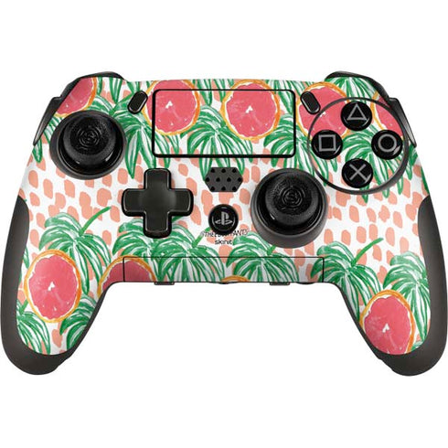 Bouffants and Broken Hearts Graphic Grapefruit PlayStation Scuf Vantage 2 Controller Skin
