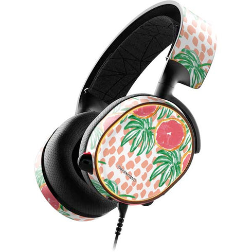 Bouffants and Broken Hearts Graphic Grapefruit SteelSeries Arctis 5 Skin