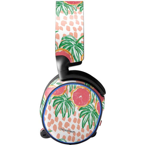 Bouffants and Broken Hearts Graphic Grapefruit SteelSeries Arctis 5 Skin