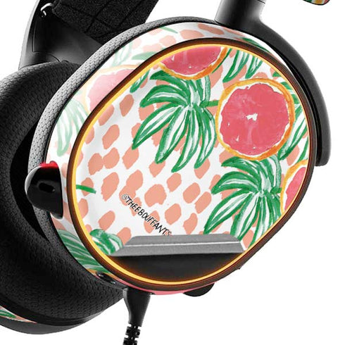 Bouffants and Broken Hearts Graphic Grapefruit SteelSeries Arctis 5 Skin