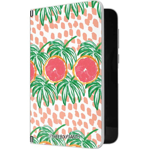 Bouffants and Broken Hearts Graphic Grapefruit Surface Duo Skin