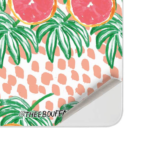 Bouffants and Broken Hearts Graphic Grapefruit Surface Duo Skin