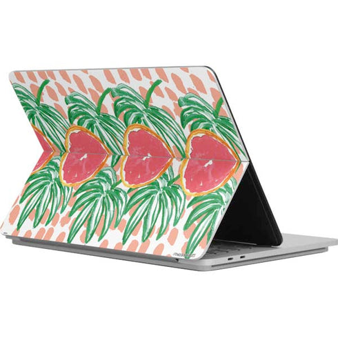 Bouffants and Broken Hearts Graphic Grapefruit Surface Laptop Studio Skin