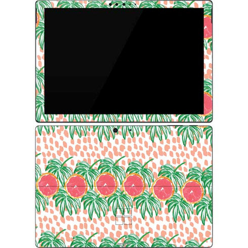 Bouffants and Broken Hearts Graphic Grapefruit Surface Pro 7 Skin